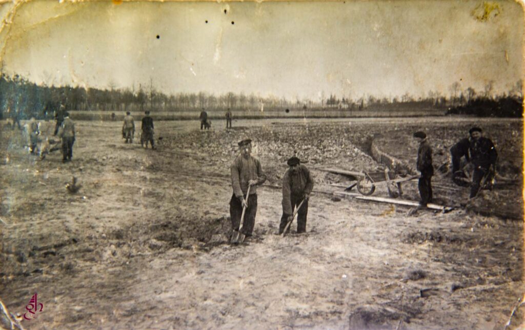 Historische foto van de wateringen van Rauw